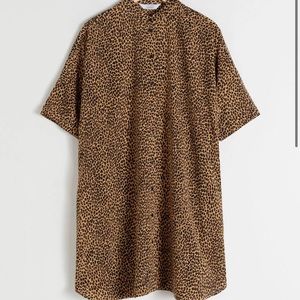 & Other Stories Leopard print shirt dress 8
